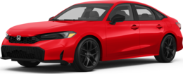 2025 Honda Civic front-facing, side angle cropped car colored image