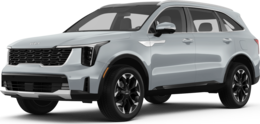 2026 Kia Sorento front-facing, side angle cropped car colored image