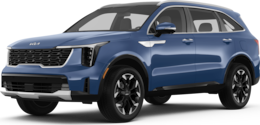 2026 Kia Sorento front-facing, side angle cropped car colored image