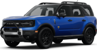 2025 Ford Bronco Sport front-facing, side angle cropped car colored image