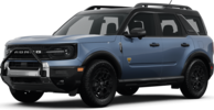 2025 Ford Bronco Sport front-facing, side angle cropped car colored image