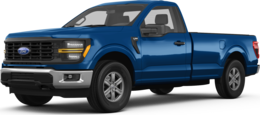 2025 Ford F150 front-facing, side angle cropped car colored image