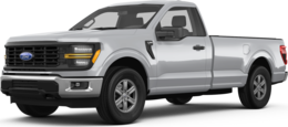 2025 Ford F150 front-facing, side angle cropped car colored image