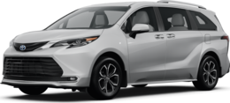 2025 Toyota Sienna front-facing, side angle cropped car colored image