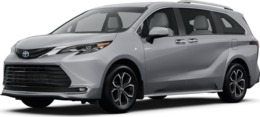 2025 Toyota Sienna front-facing, side angle cropped car colored image