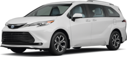 2025 Toyota Sienna front-facing, side angle cropped car colored image