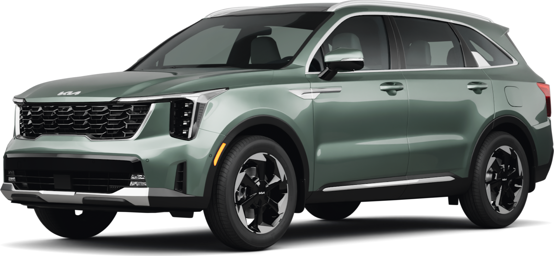 2026 Kia Sorento Plug-in Hybrid front-facing, side angle cropped car colored image