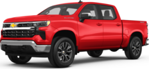 2025 Chevrolet Silverado 1500 front-facing, side angle cropped car colored image