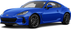 2025 Subaru BRZ front-facing, side angle cropped car colored image