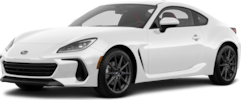 2027 Subaru BRZ front-facing, side angle cropped car colored image