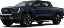 2025 GMC Sierra EV front-facing, side angle cropped car colored image
