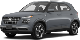 2025 Hyundai Venue front-facing, side angle cropped car colored image