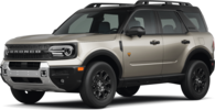 2025 Ford Bronco Sport front-facing, side angle cropped car colored image
