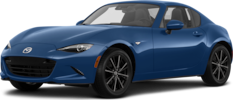 2026 MAZDA MX-5 Miata RF front-facing, side angle cropped car colored image