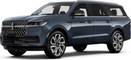 2025 Lincoln Navigator front-facing, side angle cropped car colored image