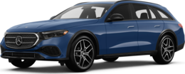 2025 Mercedes-Benz E-Class front-facing, side angle cropped car colored image