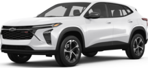 2026 Chevrolet Trax front-facing, side angle cropped car colored image
