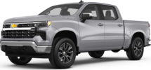 2026 Chevrolet Silverado 1500 front-facing, side angle cropped car colored image