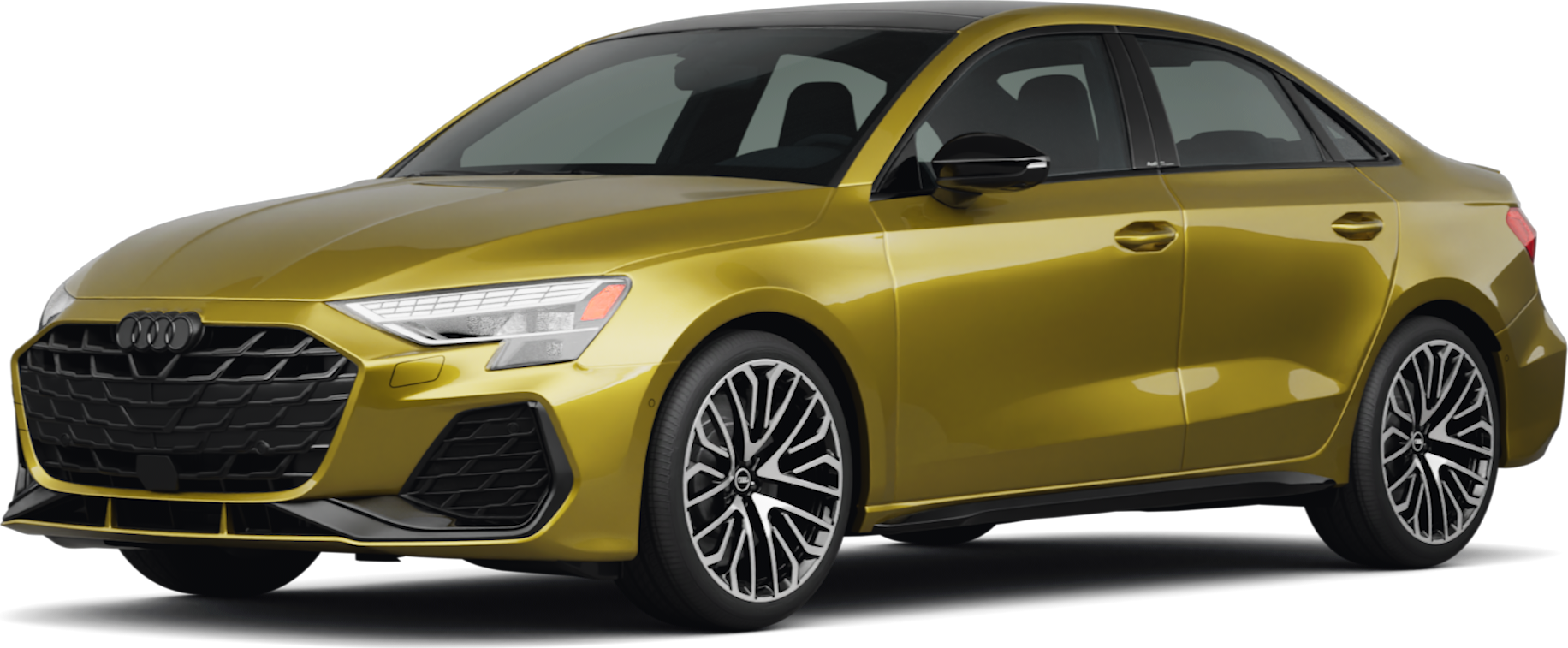 2025 Audi S3 front-facing, side angle cropped car colored image
