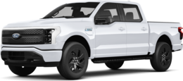 2025 Ford F150 Lightning front-facing, side angle cropped car colored image