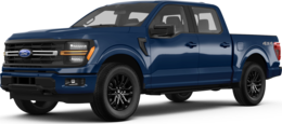 2025 Ford F150 front-facing, side angle cropped car colored image