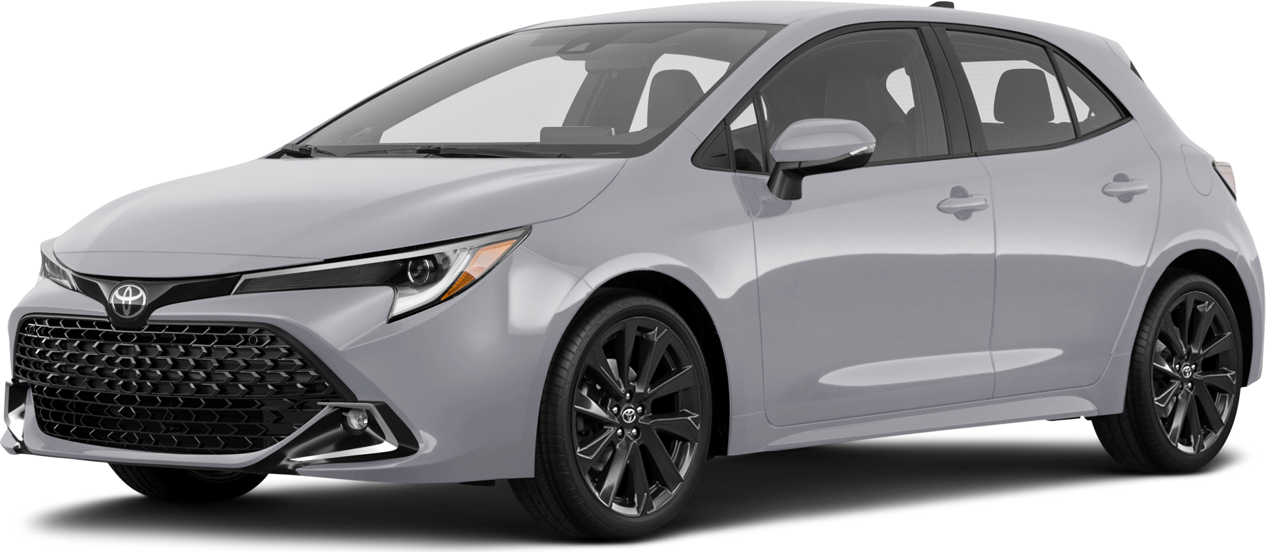 2026 Toyota Corolla Hatchback front-facing, side angle cropped car colored image