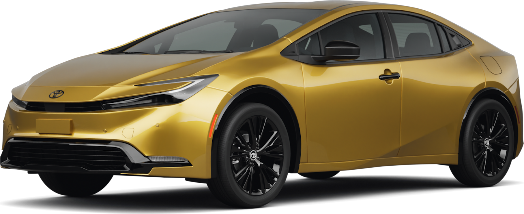 2026 Toyota Prius front-facing, side angle cropped car colored image