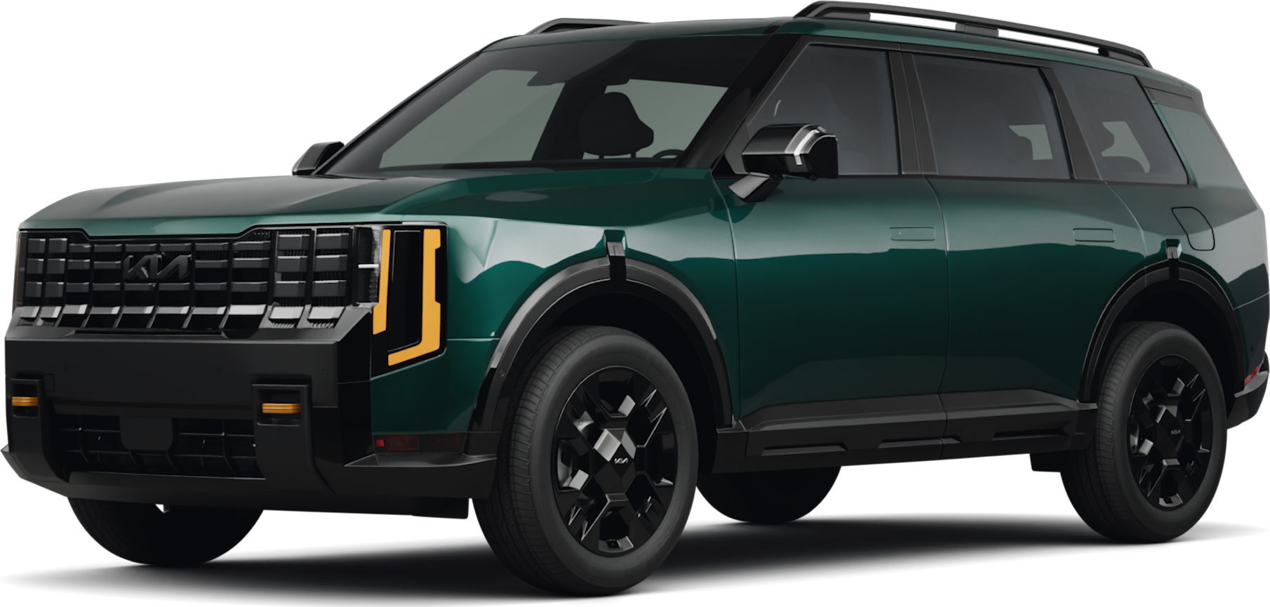 2027 Kia Telluride front-facing, side angle cropped car colored image