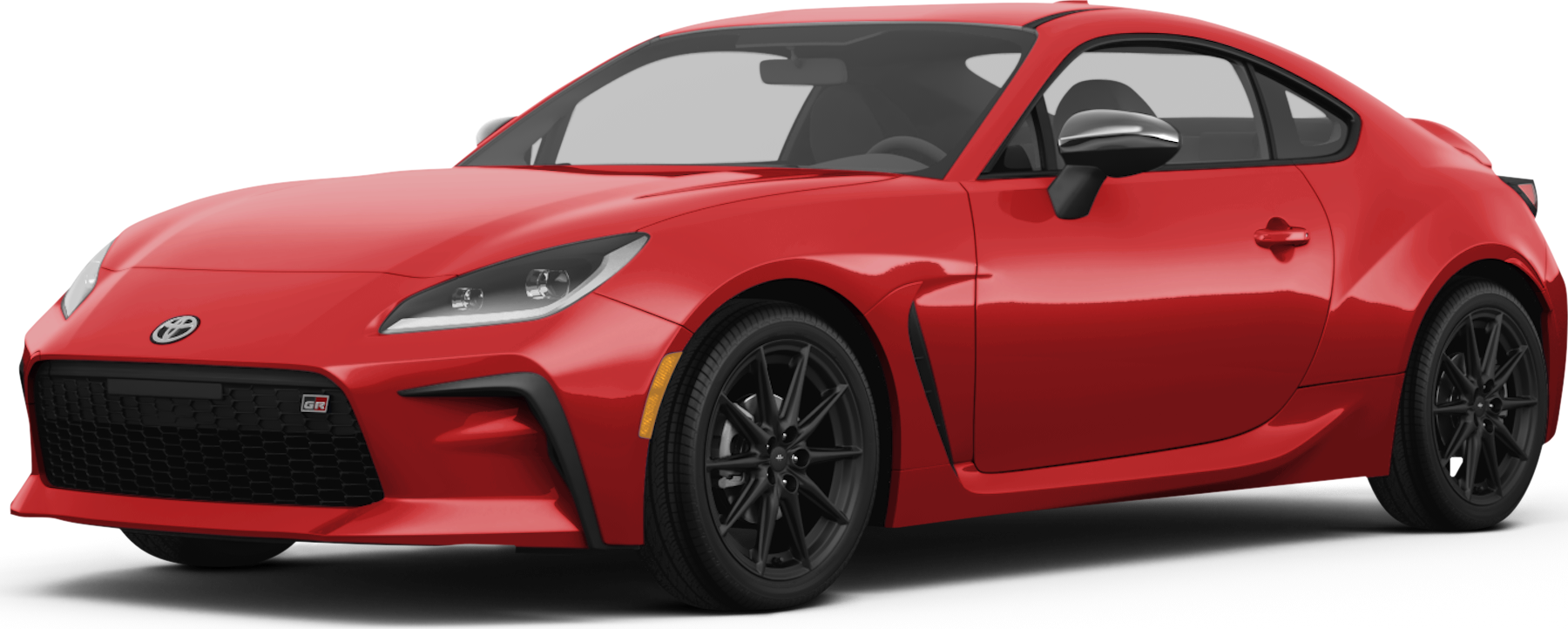 2026 Toyota GR86 front-facing, side angle cropped car colored image