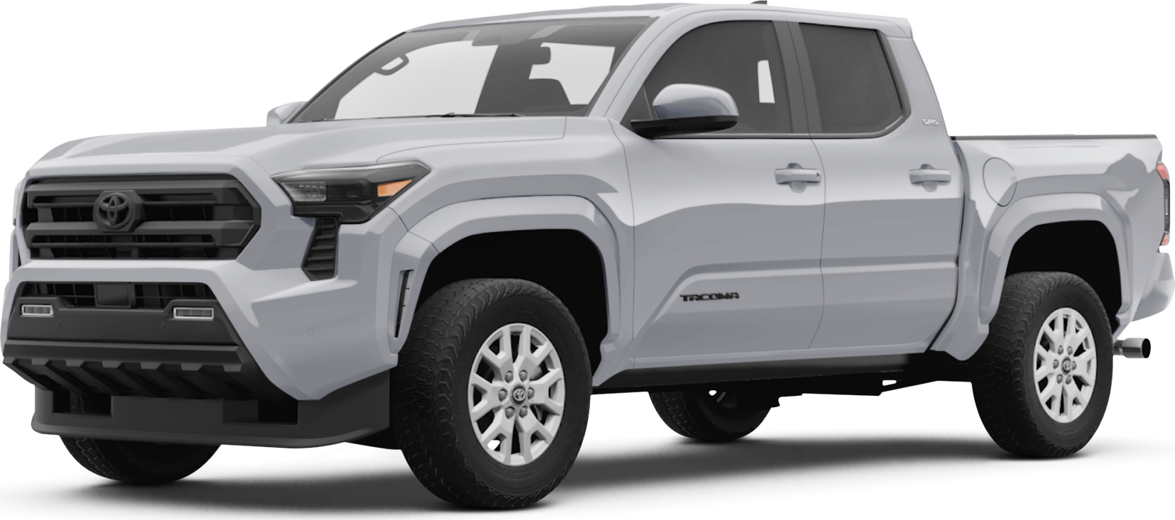 2026 Toyota Tacoma front-facing, side angle cropped car colored image