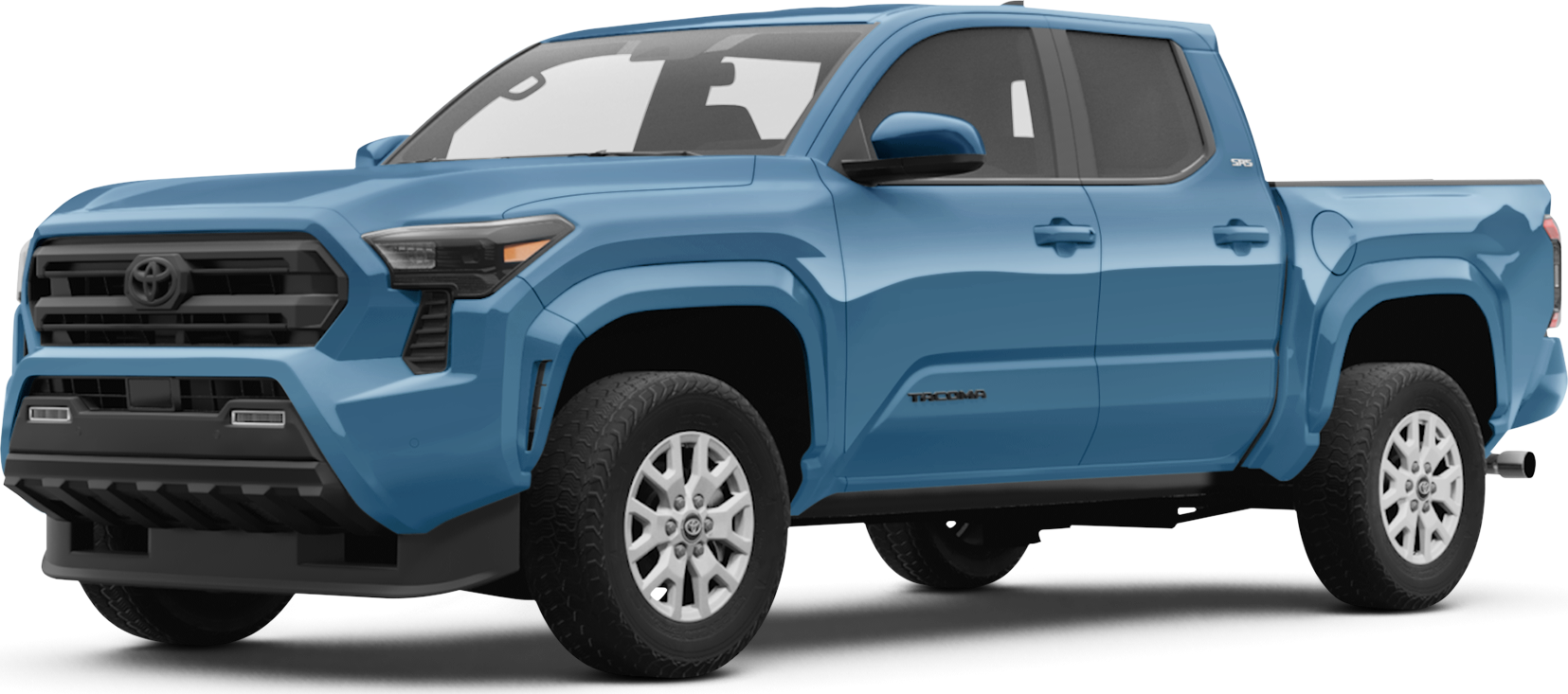 2026 Toyota Tacoma front-facing, side angle cropped car colored image