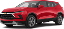 2026 Chevrolet Blazer front-facing, side angle cropped car colored image