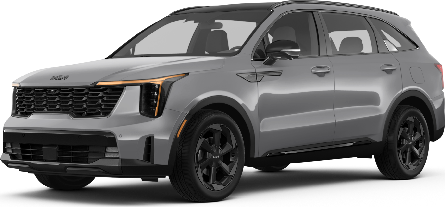 2026 Kia Sorento Plug-in Hybrid front-facing, side angle cropped car colored image
