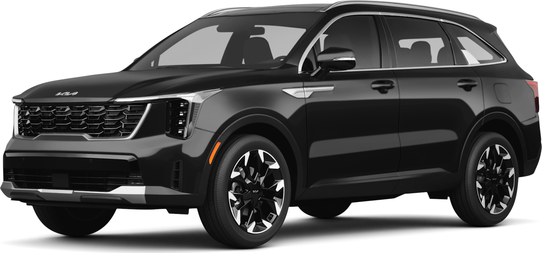 2026 Kia Sorento front-facing, side angle cropped car colored image