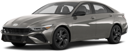2026 Hyundai Elantra Hybrid front-facing, side angle cropped car colored image