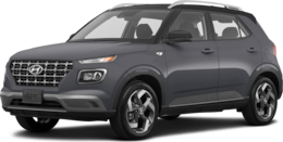2026 Hyundai Venue front-facing, side angle cropped car colored image