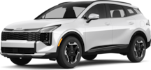 2026 Kia Sportage front-facing, side angle cropped car colored image