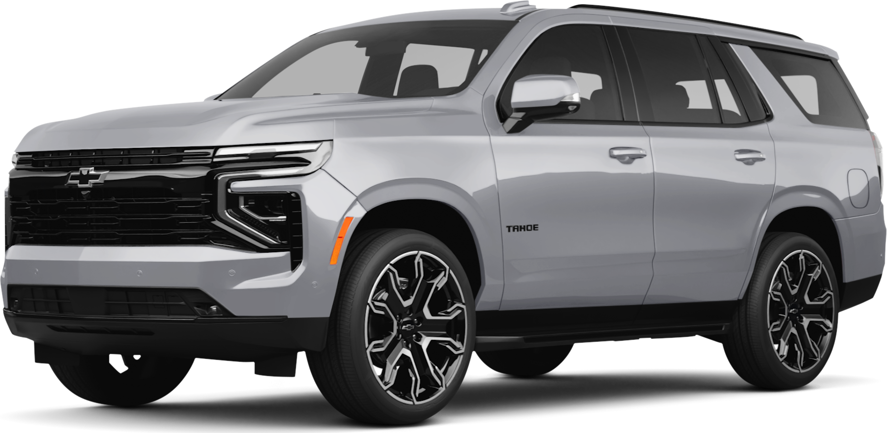 2026 Chevrolet Tahoe front-facing, side angle cropped car colored image