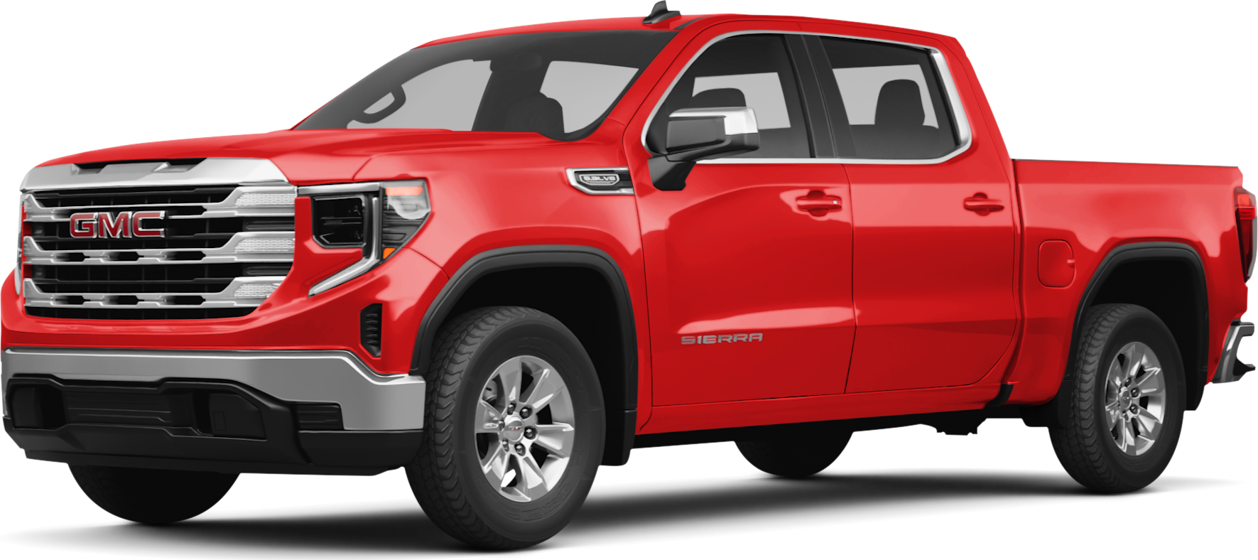 2026 GMC Sierra 1500 front-facing, side angle cropped car colored image