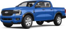 2026 Ford Ranger front-facing, side angle cropped car colored image