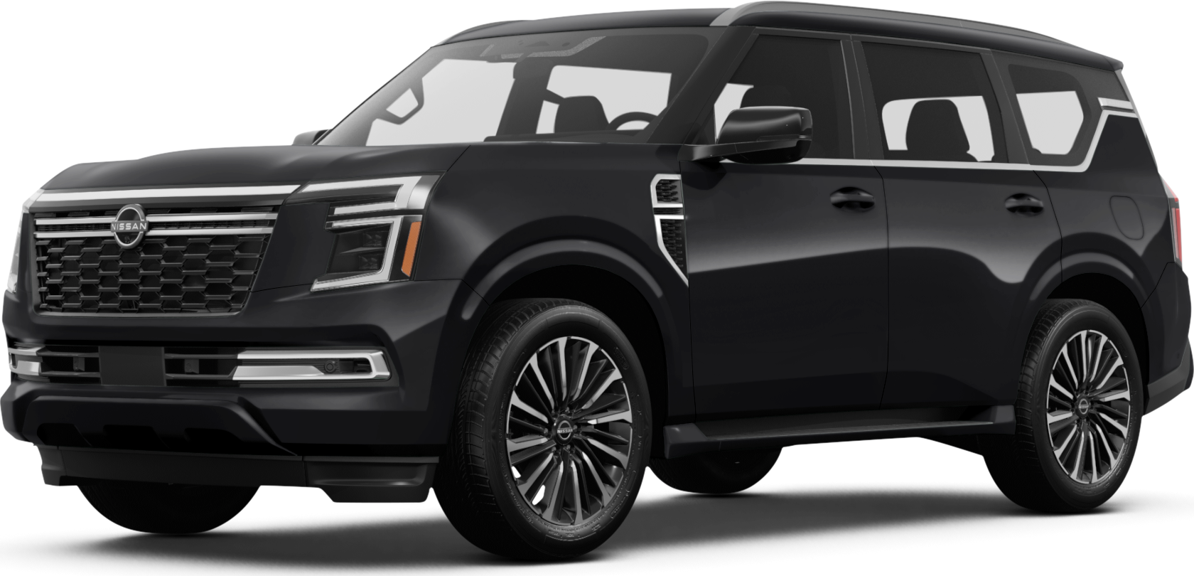 2026 Nissan Armada front-facing, side angle cropped car colored image