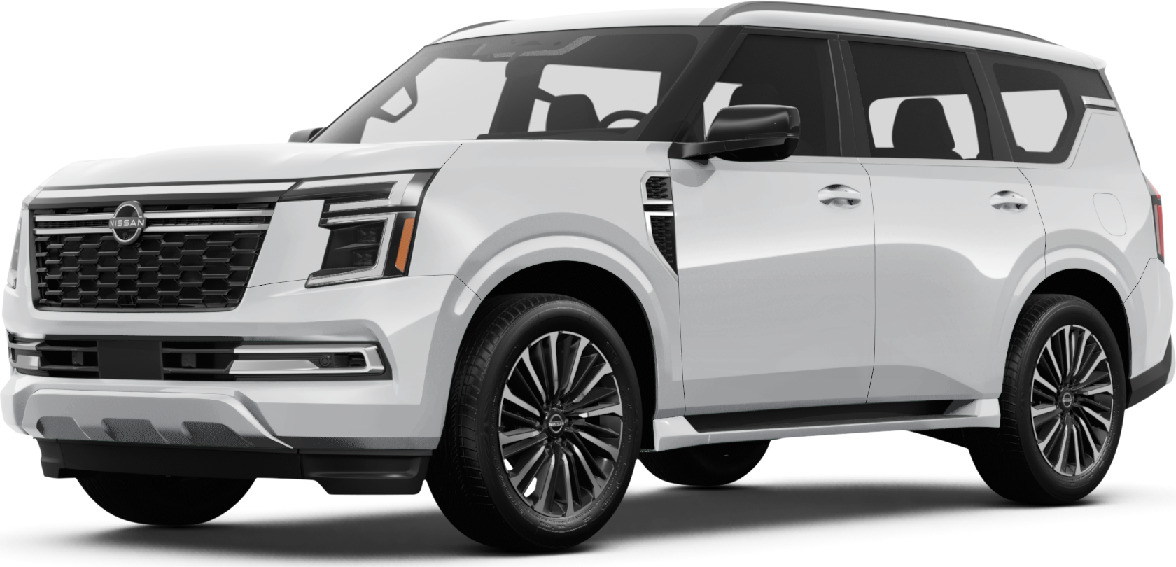 2026 Nissan Armada front-facing, side angle cropped car colored image