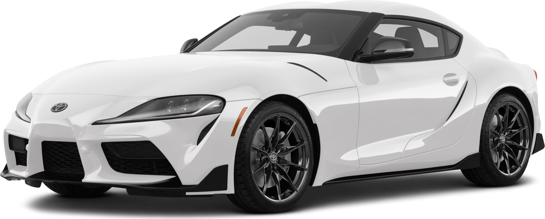 2026 Toyota GR Supra front-facing, side angle cropped car colored image