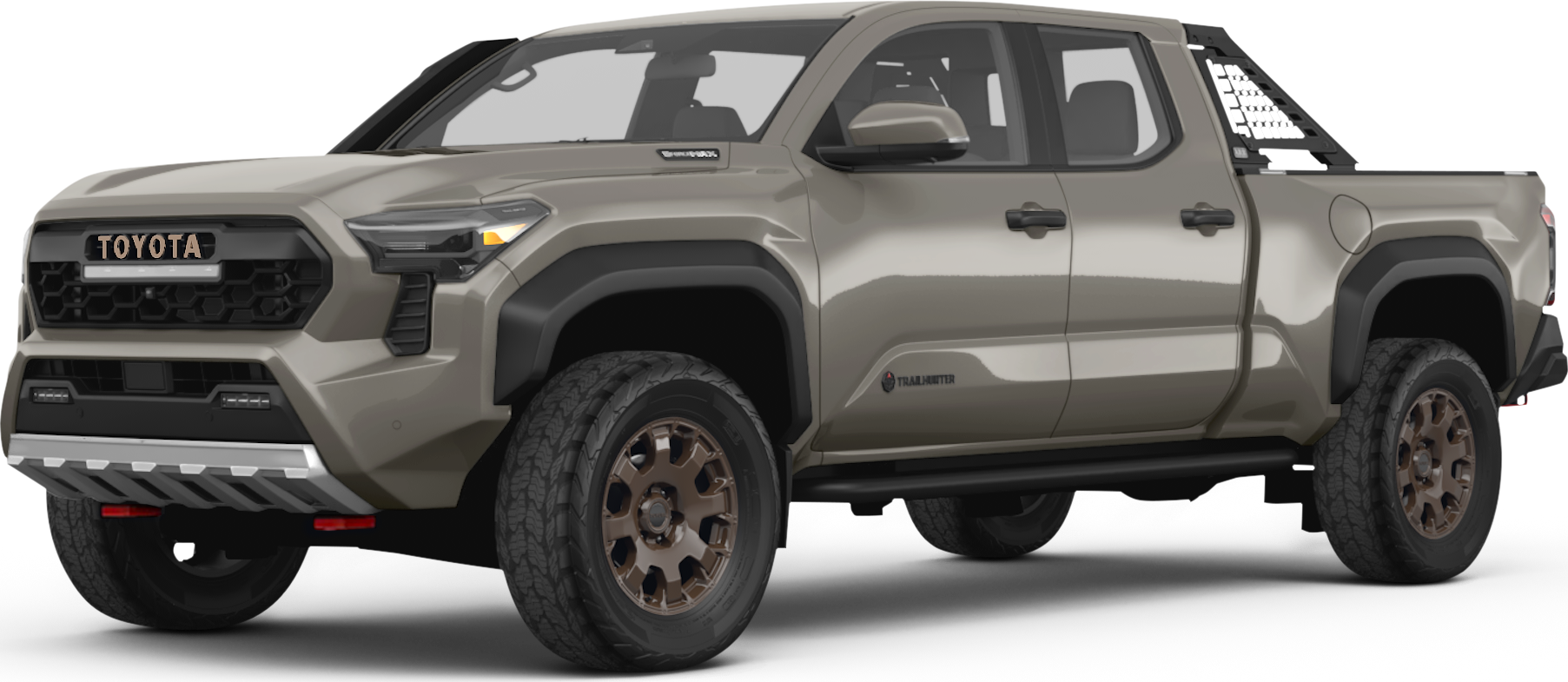 2026 Toyota Tacoma i-FORCE MAX Double Cab front-facing, side angle cropped car colored image