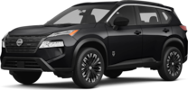 2026 Nissan Rogue front-facing, side angle cropped car colored image