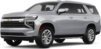 2026 Chevrolet Tahoe front-facing, side angle cropped car colored image