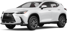 2026 Lexus NX front-facing, side angle cropped car colored image