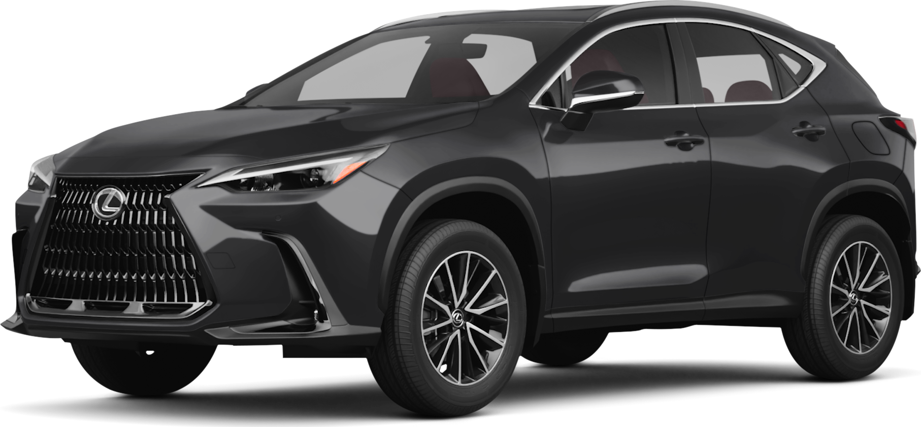 2026 Lexus NX front-facing, side angle cropped car colored image