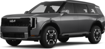 2027 Kia Telluride Hybrid front-facing, side angle cropped car colored image