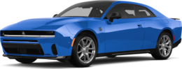 2027 Dodge Charger front-facing, side angle cropped car colored image